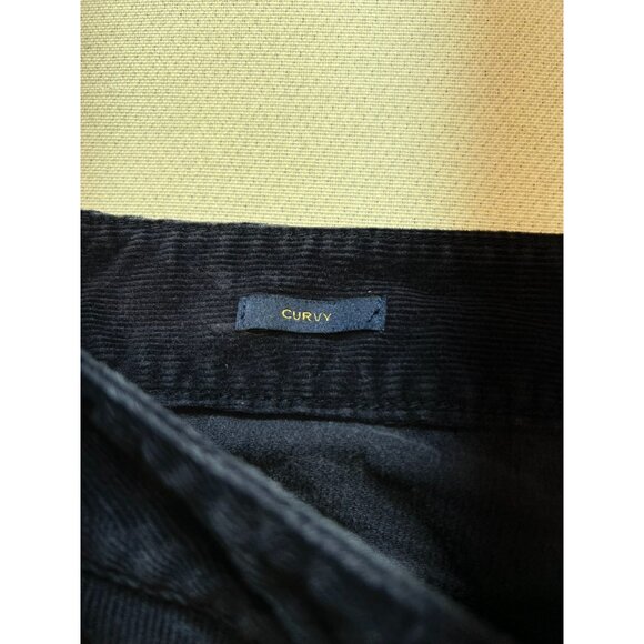 Talbots Women's Straight Leg Corduroy Curvy Jeans Stretch Size 8 Blue Mid Wash - Picture 4 of 12